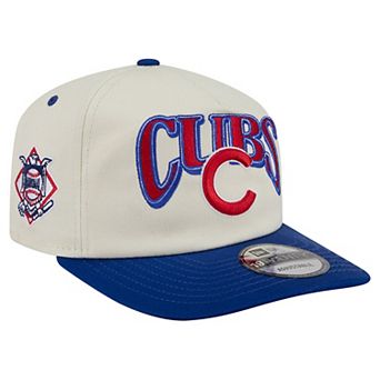 Men's New Era Cream/Royal Chicago Cubs Vintage 19TWENTY Adjustable Hat