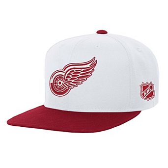 Youth Mitchell & Ness White/Red Detroit Red Wings Legendary Snapback Hat