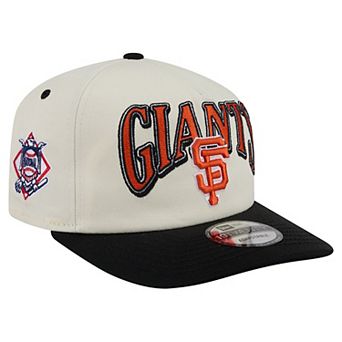Men's New Era Cream/Black San Francisco Giants Vintage 19TWENTY Adjustable Hat