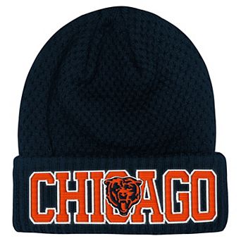 Youth Outerstuff Navy Chicago Bears Heat Check Cuffed Knit Hat