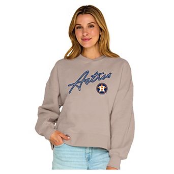 Women's Soft as a Grape Tan Houston Astros Snuggly Sweatshirt