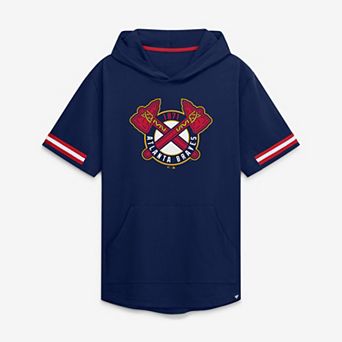 Men's Fanatics Navy Atlanta Braves Optimal Play Hooded T-Shirt