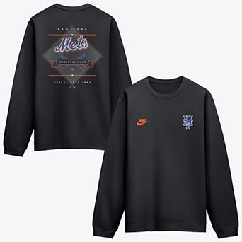 Men's Nike Black New York Mets Cooperstown Diamond Sweatshirt