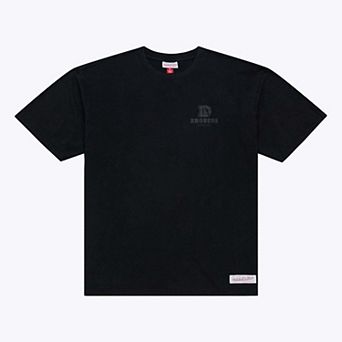 Men's Mitchell & Ness Black Denver Broncos Core Essentials Micro Logo T-Shirt