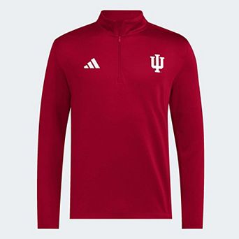 Men's adidas Crimson Indiana Hoosiers 2026 Sideline Ultimate 365 Woven Quarter-Zip Pullover