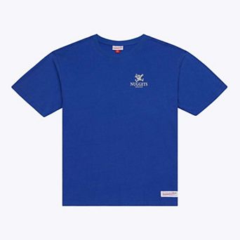 Men's Mitchell & Ness Blue Denver Nuggets Core Essentials T-Shirt