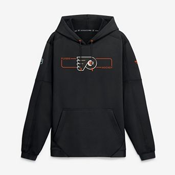 Men's Fanatics Black Philadelphia Flyers Authentic Pro Rink Fleece Pullover Hoodie