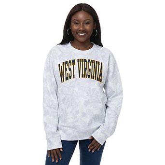 Women's ZooZatz Camo West Virginia Mountaineers Camo Arch Logo Fleece Crewneck Sweatshirt