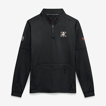 Men's Fanatics Black Anaheim Ducks Authentic Pro Rink Fleece Quarter-Zip Pullover