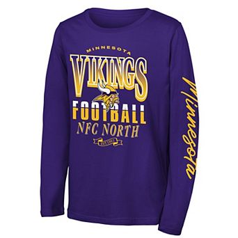 Youth Outerstuff Purple Minnesota Vikings Real Ones Long Sleeve T-Shirt