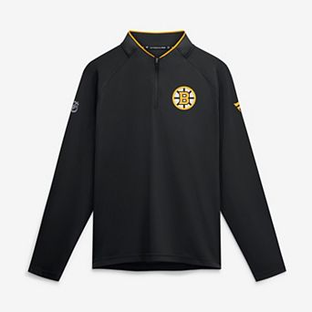 Men's Fanatics Black Boston Bruins Authentic Pro Rink Lightweight Quarter-Zip Pullover