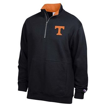 Men's Champion Black Tennessee Volunteers Fleece Quarter-Zip Pullover