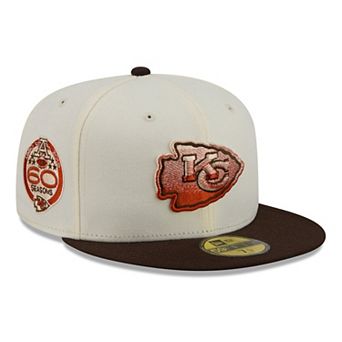 Men's New Era Cream/Brown Kansas City Chiefs Pumpkin Spice 59FIFTY Fitted Hat