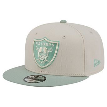Men's New Era Cream/Light Green Las Vegas Raiders Color Pack Two-Tone 9FIFTY Snapback Hat