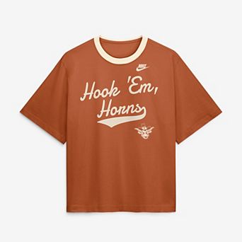 Women's Nike Texas Orange Texas Longhorns Legacy Fight Song Boxy T-Shirt