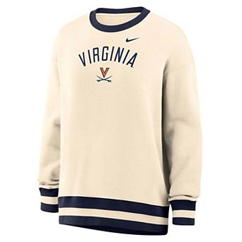 Women's Nike Natural Virginia Cavaliers Oversized Phoenix Fleece Sweatshirt