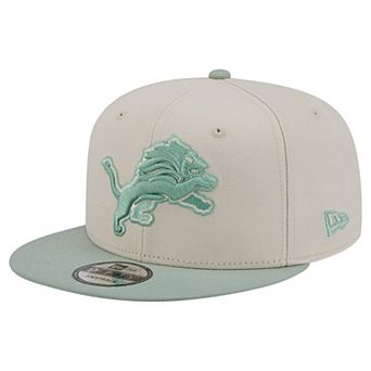 Men's New Era Cream/Light Green Detroit Lions Color Pack Two-Tone 9FIFTY Snapback Hat