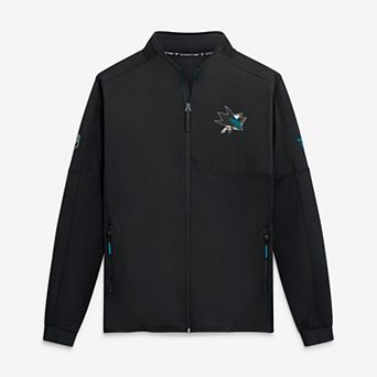 Men's Fanatics Black San Jose Sharks Authentic Pro Rink Fleece Full-Zip Jacket