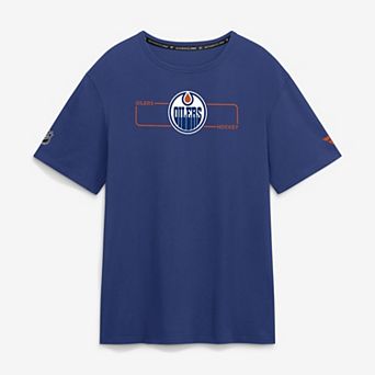 Men's Fanatics Royal Edmonton Oilers Authentic Pro Primary Logo T-Shirt