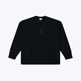 Men's Mitchell & Ness Black Cincinnati Bengals Core Essentials Micro Logo Fleece Sweatshirt