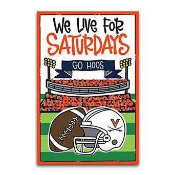 "Virginia Cavaliers We Live For Saturdays 12"" x 18"" Garden Flag"