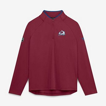 Women's Fanatics Burgundy Colorado Avalanche Authentic Pro Rink Raglan Quarter-Zip Pullover