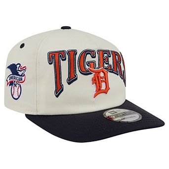Men's New Era Cream/Navy Detroit Tigers Vintage 19TWENTY Adjustable Hat
