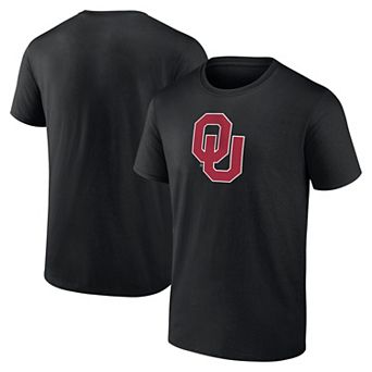 Men's Logo Athletic Black Oklahoma Sooners Primary Logo T-Shirt