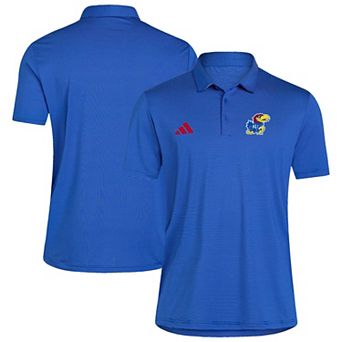 Men's adidas Royal Kansas Jayhawks Ultimate 365 Stripe Polo