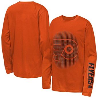 Youth Outerstuff Orange Philadelphia Flyers Regroup & Reset Long Sleeve T-Shirt