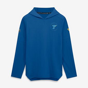 Men's Fanatics Blue St. Louis Blues Authentic Pro Train Lightweight Hoodie