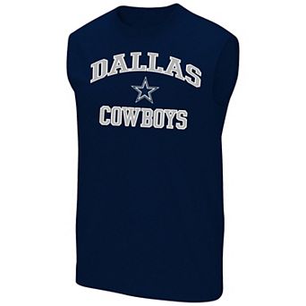 Men's Fanatics Navy Dallas Cowboys Big & Tall Hart & Soul Muscle Tank Top