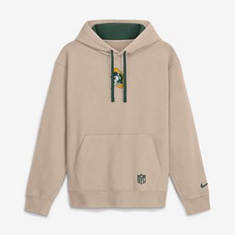 Men's Nike Sand Green Bay Packers Rewind Club Hoodie