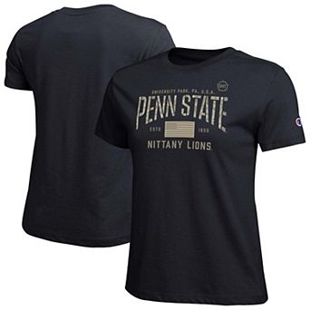 Women's Champion Black Penn State Nittany Lions Operation Hat Trick Core T-Shirt