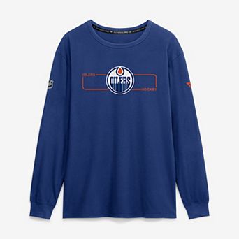 Men's Fanatics Royal Edmonton Oilers Authentic Pro Primary Logo Long Sleeve T-Shirt