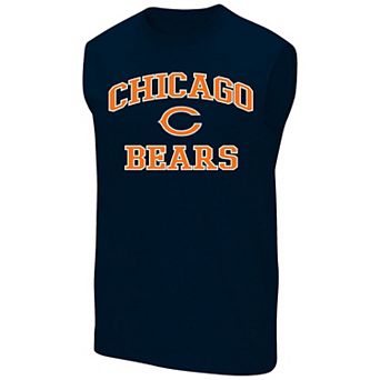 Men's Fanatics Navy Chicago Bears Big & Tall Hart & Soul Muscle Tank Top
