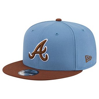 Men's New Era Light Blue/Brown Atlanta Braves Color Pack 9FIFTY Snapback Hat