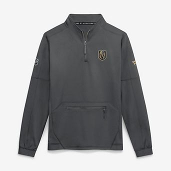 Men's Fanatics Charcoal Vegas Golden Knights Authentic Pro Rink Fleece Quarter-Zip Pullover