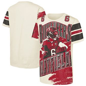 Youth Outerstuff Baker Mayfield Natural Tampa Bay Buccaneers Classic Poster T-Shirt