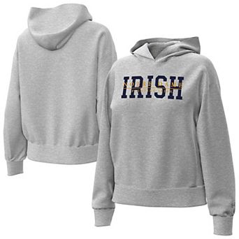 Women's Under Armour Heather Gray Notre Dame Fighting Irish Icon Fleece Hoodie