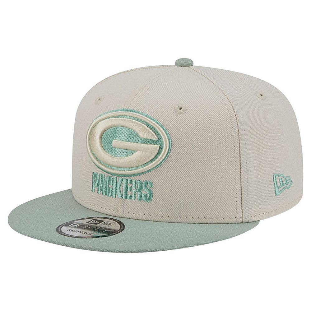 Men's New Era Cream/Light Green Green Bay Packers Color Pack Two