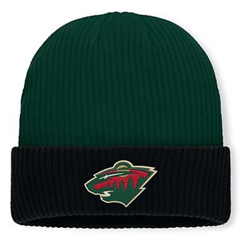 Men's Fanatics Green Minnesota Wild Authentic Pro Rink Cuffed Knit Hat