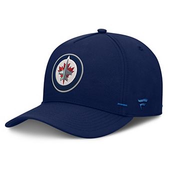 Men's Fanatics Navy Winnipeg Jets Authentic Pro Rink Bar Tacks A-Frame Adjustable Hat