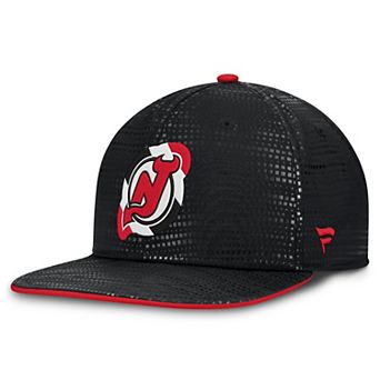Men's Fanatics Black New Jersey Devils Authentic Pro Rink Square Visor Snapback Hat