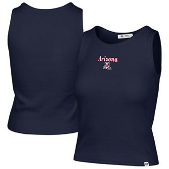 Women's '47 Navy Arizona Wildcats Straight Cut Baby Rib Tank Top
