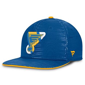 Men's Fanatics Blue St. Louis Blues Authentic Pro Rink Square Visor Snapback Hat