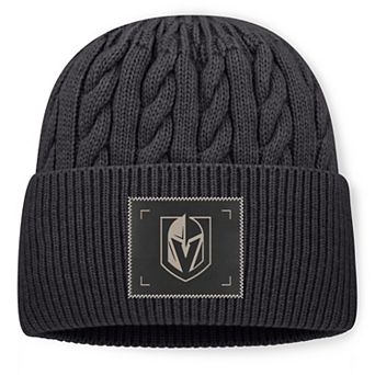 Men's Fanatics Charcoal Vegas Golden Knights Road Phantom Oversized Cuffed Knit Hat