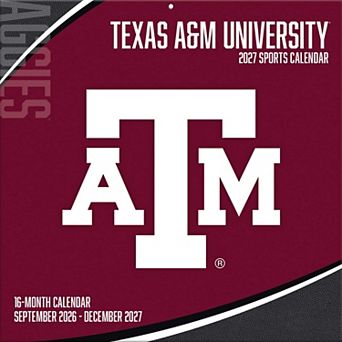 Texas A&M Aggies 2027 12 ۝ x 12 ۝ Team Wall Calendar