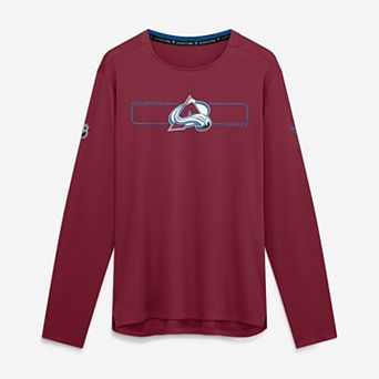 Men's Fanatics Burgundy Colorado Avalanche Authentic Pro Rink Tech Long Sleeve T-Shirt