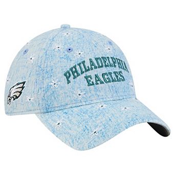 Women's New Era Denim Philadelphia Eagles Daisy 9TWENTY Adjustable Hat